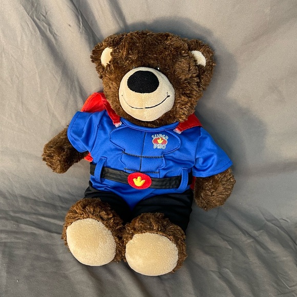 14” Marvel Avengers Captain America Build A Bear with Extra Super Dino Outfit - Picture 7 of 8
